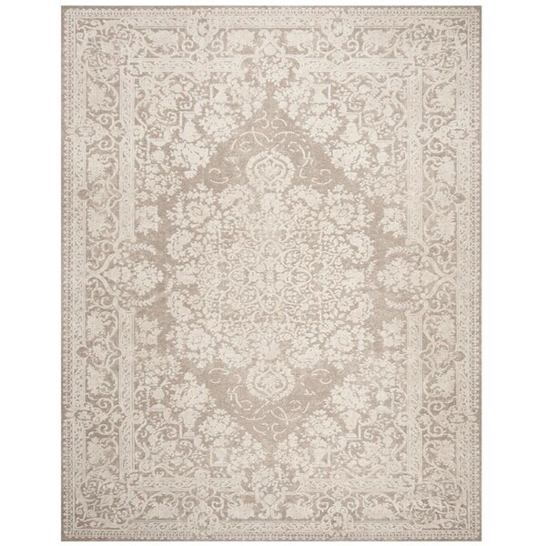 Safavieh 8 x 10 ft. Reflection Power Loomed Large Rectangle Area RugBeige & Cream - RFT664A-8