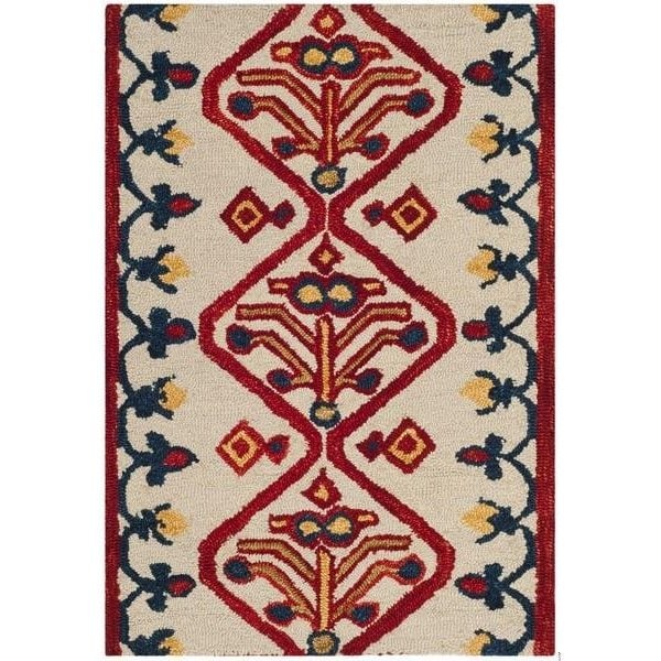 Safavieh 2 x 3 ft. Aspen Hand Tufted Accent Area Rug, Ivory and Multi - APN703A-2