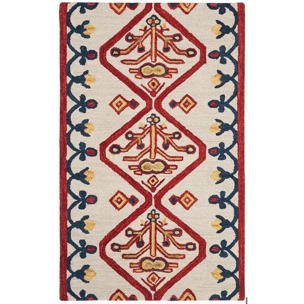 Safavieh 2 x 3 ft. Aspen Hand Tufted Accent Area Rug, Ivory and Multi - APN703A-2