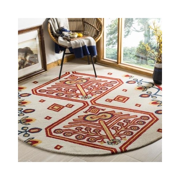 Safavieh 2 x 3 ft. Aspen Hand Tufted Accent Area Rug, Ivory and Multi - APN703A-2