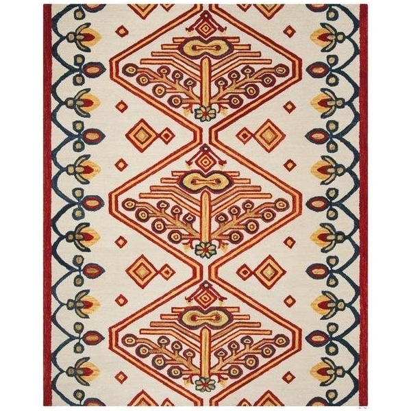 Safavieh 2 x 3 ft. Aspen Hand Tufted Accent Area Rug, Ivory and Multi - APN703A-2