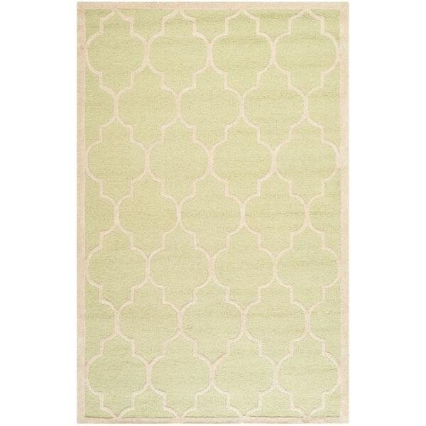 Safavieh Cambridge Hand Tufted Accent Rug, Light Green and Ivory - 2 x 3 ft. - CAM134B-2
