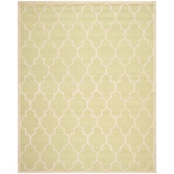 Safavieh Cambridge Hand Tufted Accent Rug, Light Green and Ivory - 2 x 3 ft. - CAM134B-2