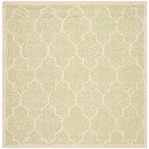 Safavieh Cambridge Hand Tufted Accent Rug, Light Green and Ivory - 2 x 3 ft. - CAM134B-2