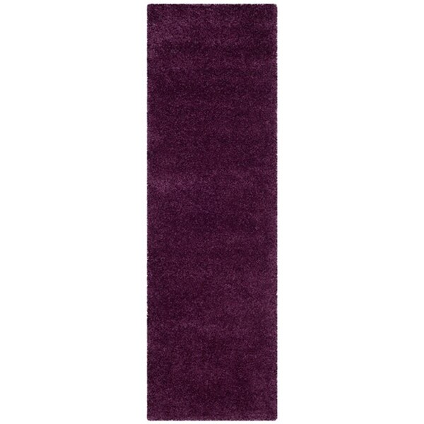 Safavieh 2 ft.-3 in. x 7 ft. Santa Monica Shag Power Loomed Runner Rug, Purple - SGN725-7373-27
