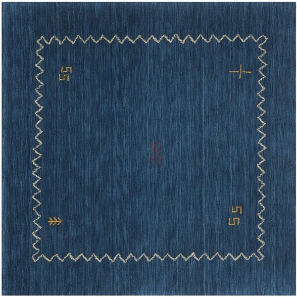 Safavieh Himalaya Square Area Rug, Blue - 8 X 8 Ft. - HIM583A-8SQ