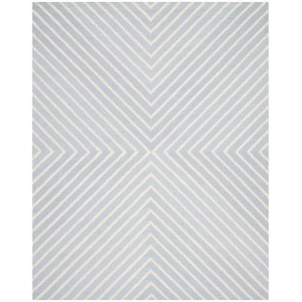 Safavieh Cambridge Hand Tufted Accent Rug- Light Blue - Ivory- 2 x 3 ft. - CAM129A-2