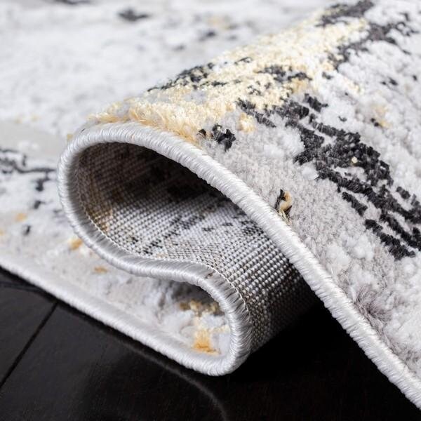 Safavieh 4 ft. 5 in. x 6 ft. 5 in. Amelia Vintage Rectangle Power Loomed Rug Gray & Gold - ALA207F-4