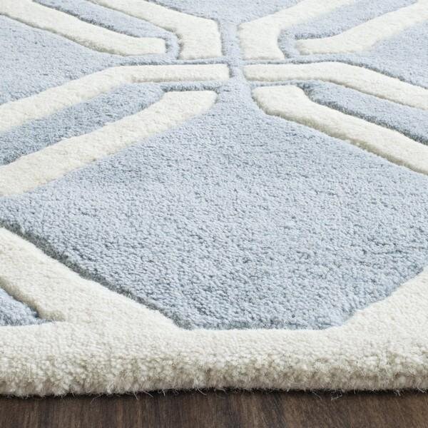 Safavieh Cedar Brook Hand Tufted Rectangle Rug- Blue - Ivory- 2 x 3 ft. - CHT763B-2