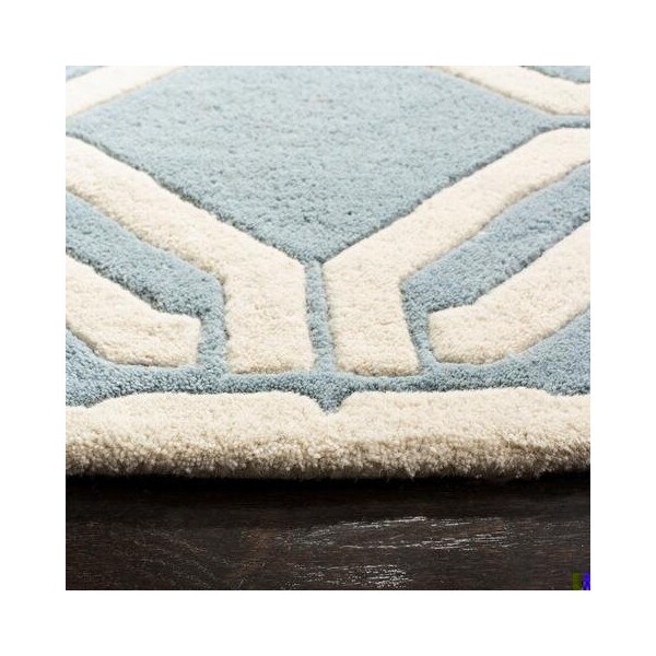 Safavieh Cedar Brook Hand Tufted Rectangle Rug- Blue - Ivory- 2 x 3 ft. - CHT763B-2