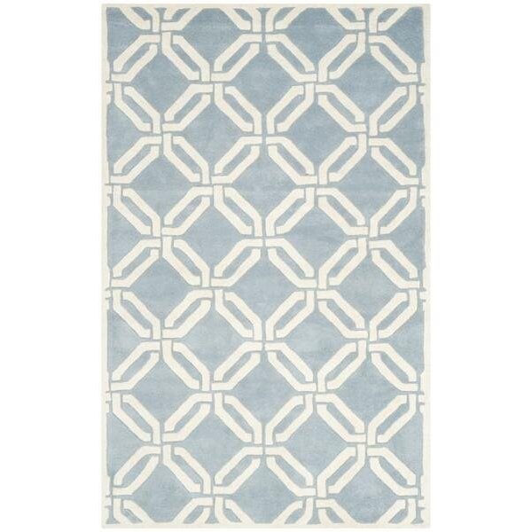 Safavieh Cedar Brook Hand Tufted Rectangle Rug- Blue - Ivory- 2 x 3 ft. - CHT763B-2
