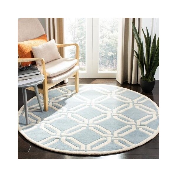 Safavieh Cedar Brook Hand Tufted Rectangle Rug- Blue - Ivory- 2 x 3 ft. - CHT763B-2