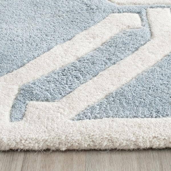 Safavieh Cedar Brook Hand Tufted Rectangle Rug- Blue - Ivory- 2 x 3 ft. - CHT763B-2