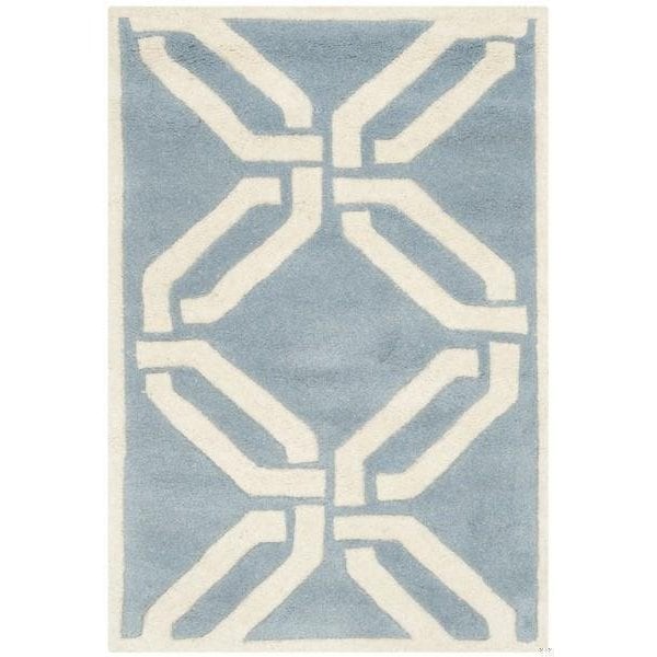 Safavieh Cedar Brook Hand Tufted Rectangle Rug- Blue - Ivory- 2 x 3 ft. - CHT763B-2
