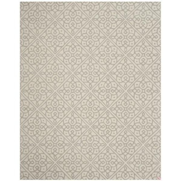 Safavieh 3 x 5 ft. Small Rectangle Cambridge Hand Tufted Rug, Ivory and Grey - CAM731Q-3