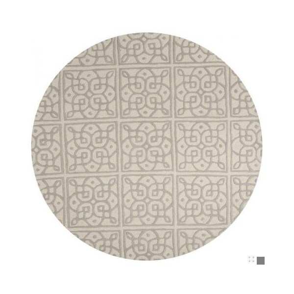 Safavieh 3 x 5 ft. Small Rectangle Cambridge Hand Tufted Rug, Ivory and Grey - CAM731Q-3