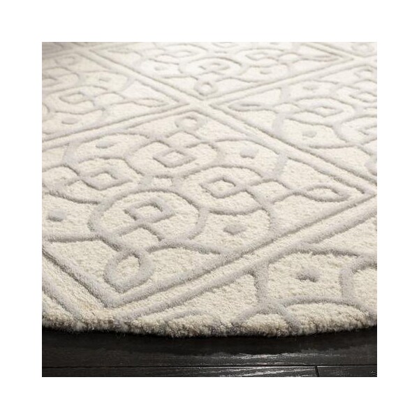 Safavieh 3 x 5 ft. Small Rectangle Cambridge Hand Tufted Rug, Ivory and Grey - CAM731Q-3