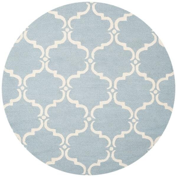 Safavieh Cambridge Hand Tufted Rectangle Rug- Blue - Ivory- 3 x 5 ft. - CAM703B-3