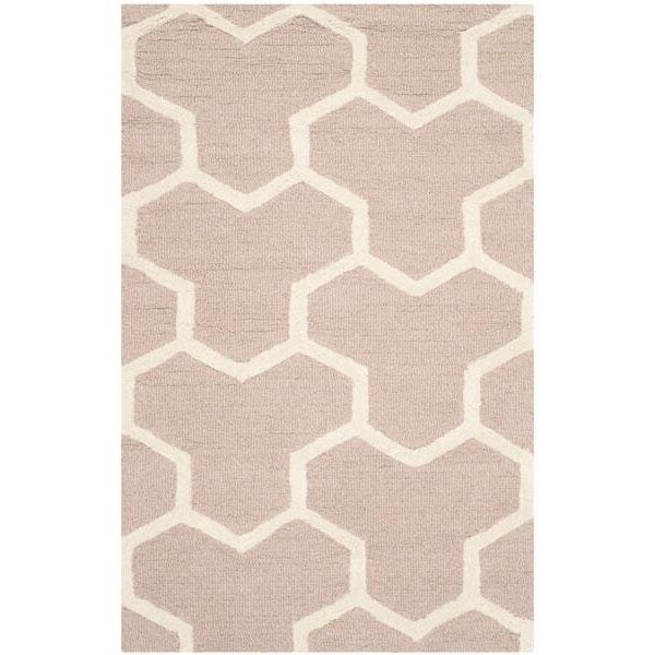Safavieh 2 ft.-6 in. x 4 ft. Cambridge Hand Tufted Accent Area RugBeige & Ivory - CAM146J-24