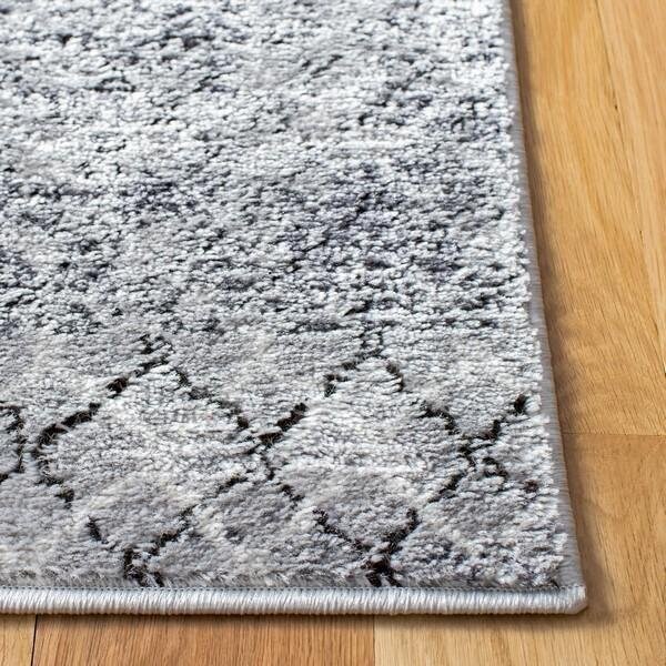 Safavieh 9 x 12 ft. Amelia 700 Contemporary Rectangle Power Loomed Rug Gray & Ivory - ALA761F-9