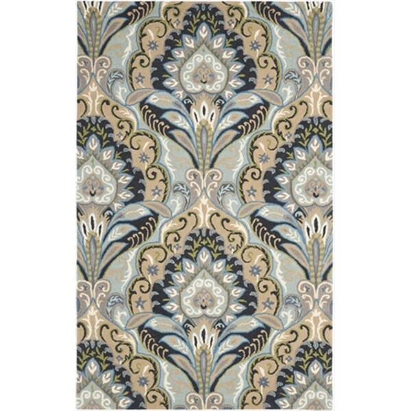 Safavieh 4 x 6 ft. Small Rectangle Contemporary Wyndham Blue and Multi Hand Tufted Rug - WYD374A-4