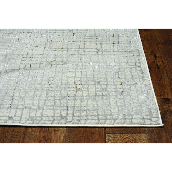 Homeroots 26 x 83 in. Grey Polyester Rug - 374793