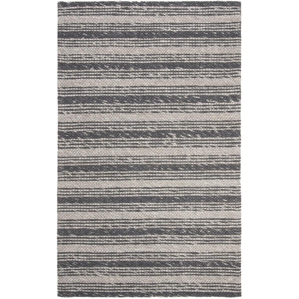 Safavieh 3 x 5 ft. Marbella Rectangle Hand Loomed Wool RugGrey & Chocolate - MRB522H-3