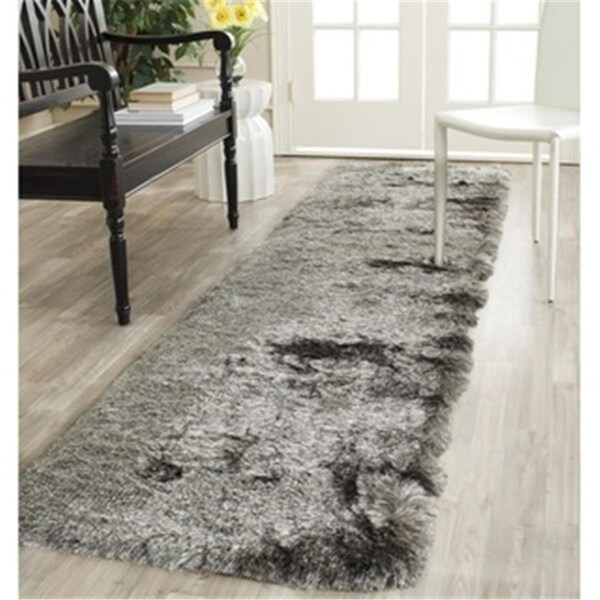 Safavieh 2 ft. 3 in. x 6 ft. Runner Paris Shag and Flokati Silver Hand Tufted Rug - SG511-7575-26