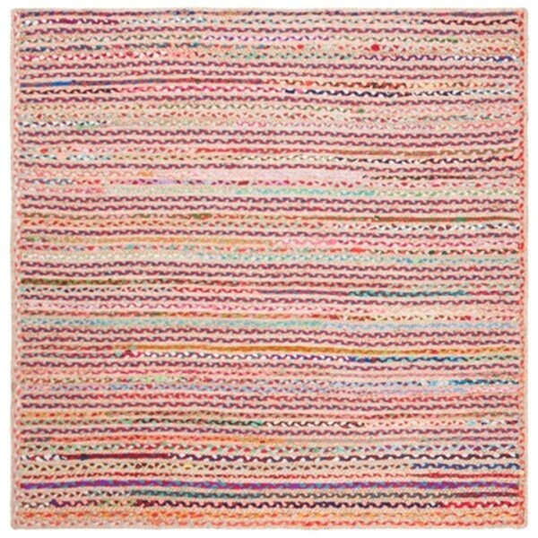 Safavieh 3 x 3 ft. Cape Cod Square Flat Weave Rug, Natural - CAP251A-3SQ