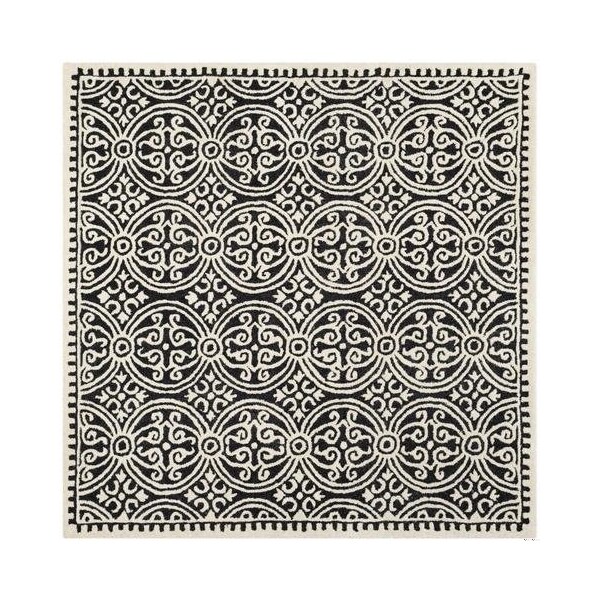 Safavieh 2 ft.-6 in. x 12 ft. Cambridge Hand Tufted Runner RugBlack & Ivory - CAM123E-212