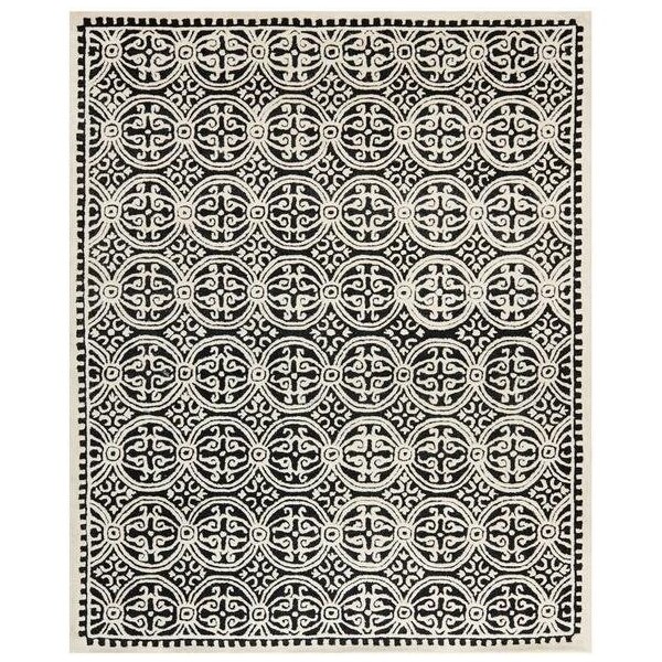 Safavieh 2 ft.-6 in. x 12 ft. Cambridge Hand Tufted Runner RugBlack & Ivory - CAM123E-212