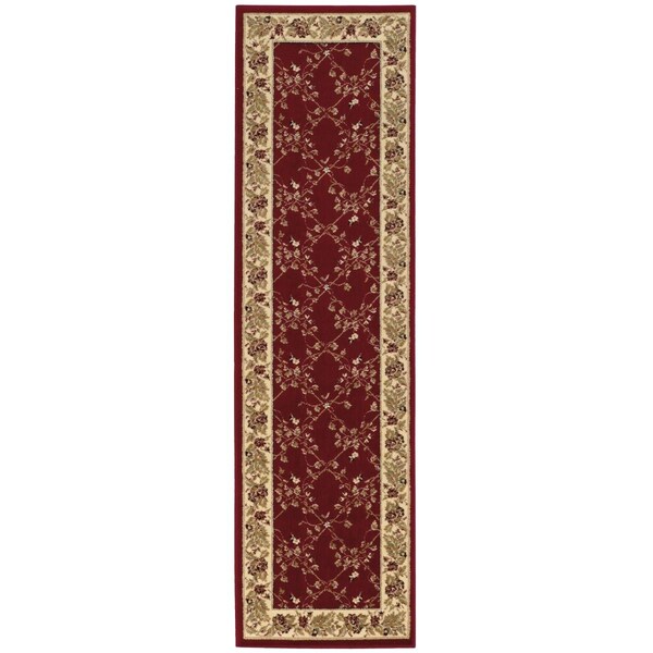 Radici Usa Radici 1590-1005-RED 2 ft.2 x 7 ft.7 Como Rug - Red - 1590/1005/RED