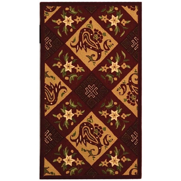 Safavieh Chelsea 2.75 ft. x 4.75 ft. Hand Hooked Small Rectangle Rug - Assorted - HK308A-3