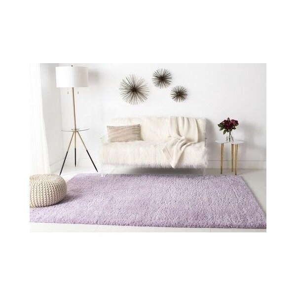 Safavieh 5 ft. 3 in. x 7 ft. 6 in. August Shag 900 Power-Loomed Rectangle Rug Lilac - AUG900V-5