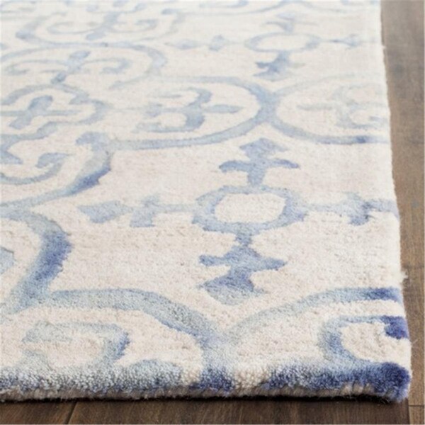 Safavieh Dip Dye Hand Tufted Runner Rug- Ivory - Blue- 2 ft. 3 in. x 6 ft. - DDY711A-26
