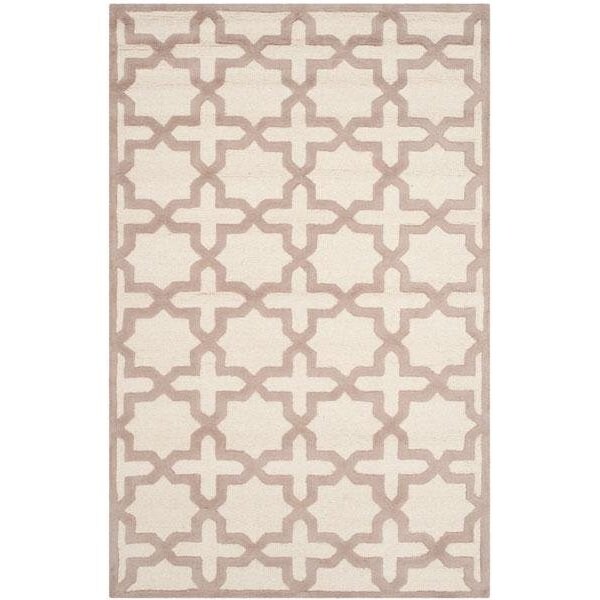 Safavieh Cambridge Hand Tufted Rectangle RugIvory & Beige 4 x 6 ft. - CAM125P-4