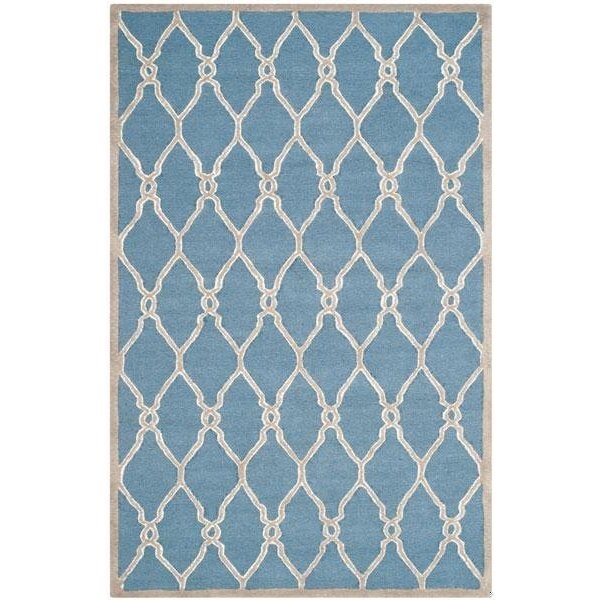 Safavieh Cambridge Hand Tufted Accent Rug- Navy - Ivory- 2 x 3 ft. - CAM352M-2