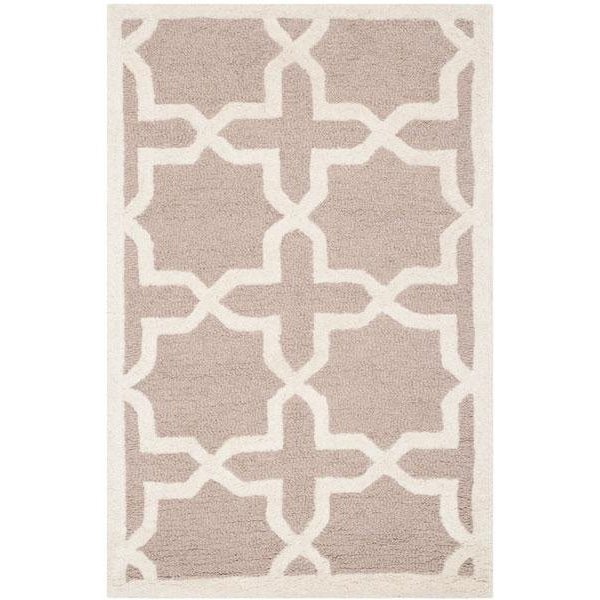 Safavieh Cambridge Hand Tufted Runner RugBeige & Ivory 2 ft.-6 in. x 6 ft. - CAM125J-26