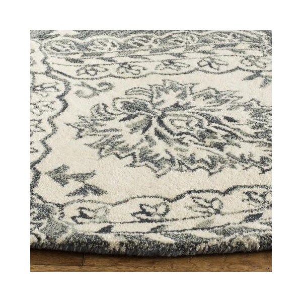 Safavieh Blossom Hand Tufted Square RugBlue & Ivory 6 x 6 ft. - BLM601M-6SQ
