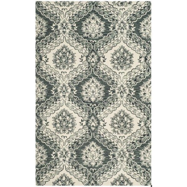 Safavieh Blossom Hand Tufted Square RugBlue & Ivory 6 x 6 ft. - BLM601M-6SQ