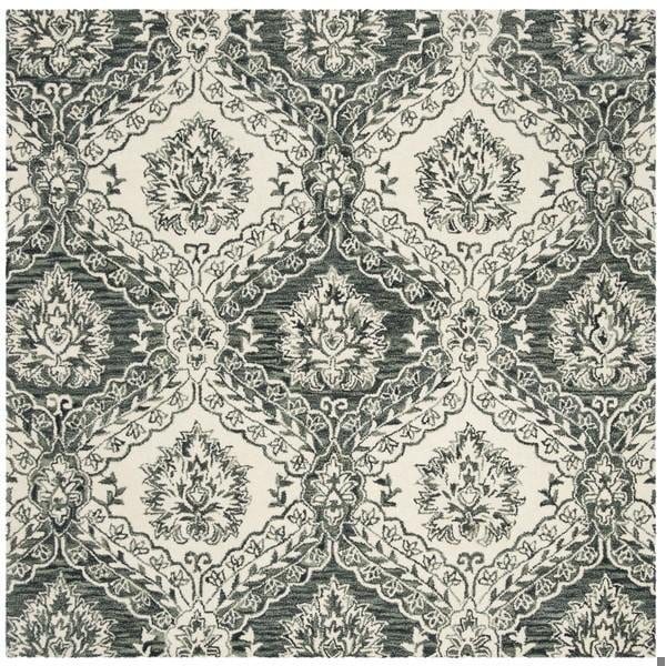 Safavieh Blossom Hand Tufted Square RugBlue & Ivory 6 x 6 ft. - BLM601M-6SQ