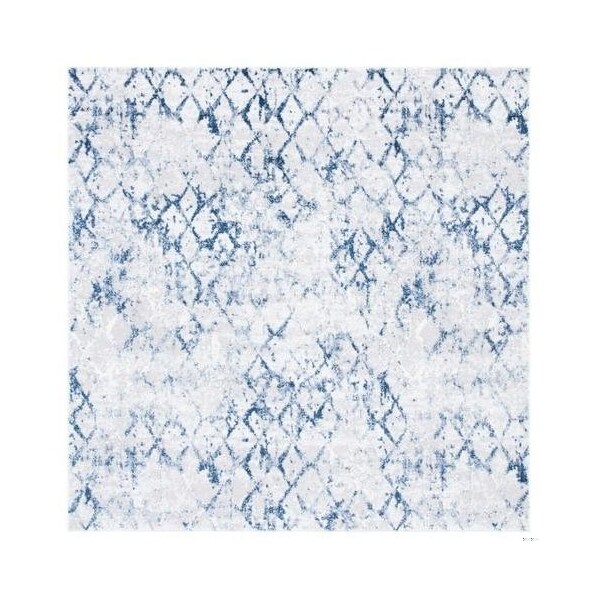 Safavieh 10 x 14 ft. Amelia 700 Power Loomed Rectangle Area Rug, Grey & Navy - ALA783H-10
