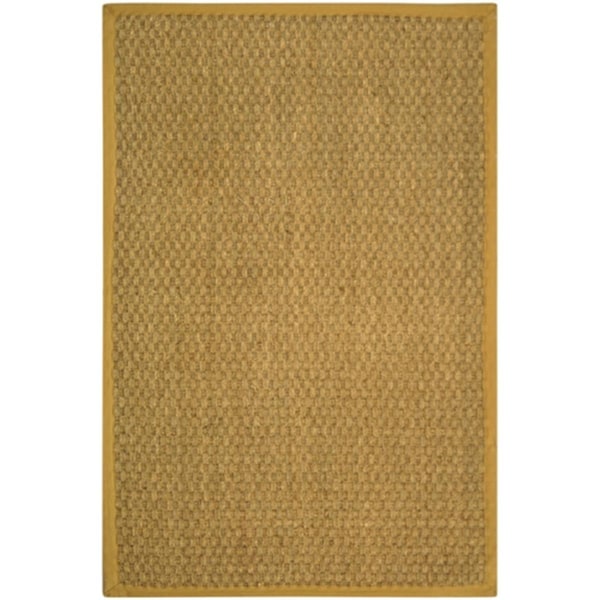 Safavieh Natural Fiber 4 ft. x 6 ft. Power Loomed Small Rectangle Rug - Natural-Beige - NF114A-4