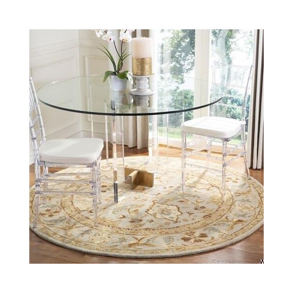 Safavieh 6 x 6 ft. Antiquity Handmade Traditional Oriental Area Round RugLight Grey - AT60A-6R