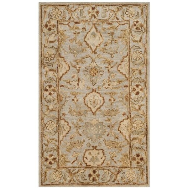 Safavieh 6 x 6 ft. Antiquity Handmade Traditional Oriental Area Round RugLight Grey - AT60A-6R
