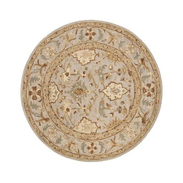 Safavieh 6 x 6 ft. Antiquity Handmade Traditional Oriental Area Round RugLight Grey - AT60A-6R