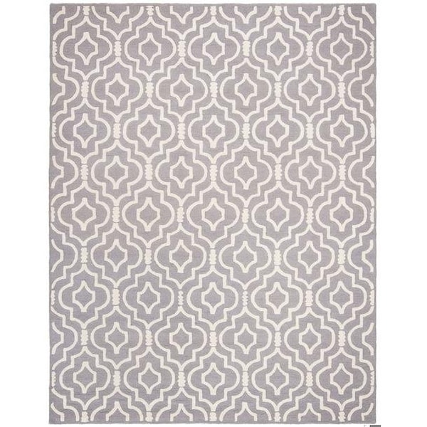 Safavieh Cambridge Hand Tufted Accent Rug- Silver - Ivory- 2 x 3 ft. - CAM141D-2
