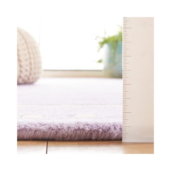 Safavieh 5 x 5 ft. Bella Hand Tufted Square Area RugLavander & Ivory - BEL151C-5SQ