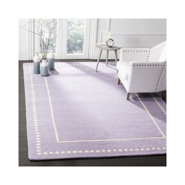 Safavieh 5 x 5 ft. Bella Hand Tufted Square Area RugLavander & Ivory - BEL151C-5SQ
