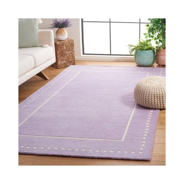 Safavieh 5 x 5 ft. Bella Hand Tufted Square Area RugLavander & Ivory - BEL151C-5SQ